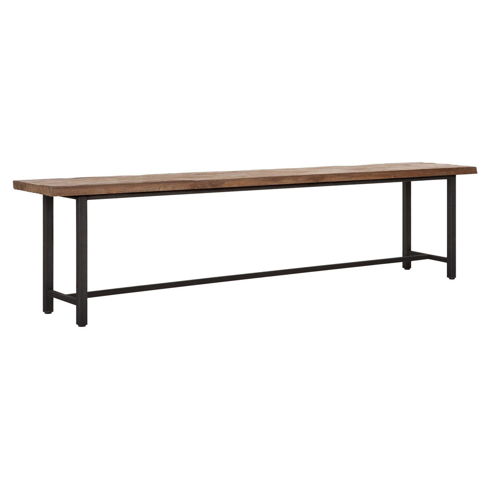 Product photograph of Dtp Home Beam Bench With Recycled Teakwood Finish Top Medium from Olivia's.