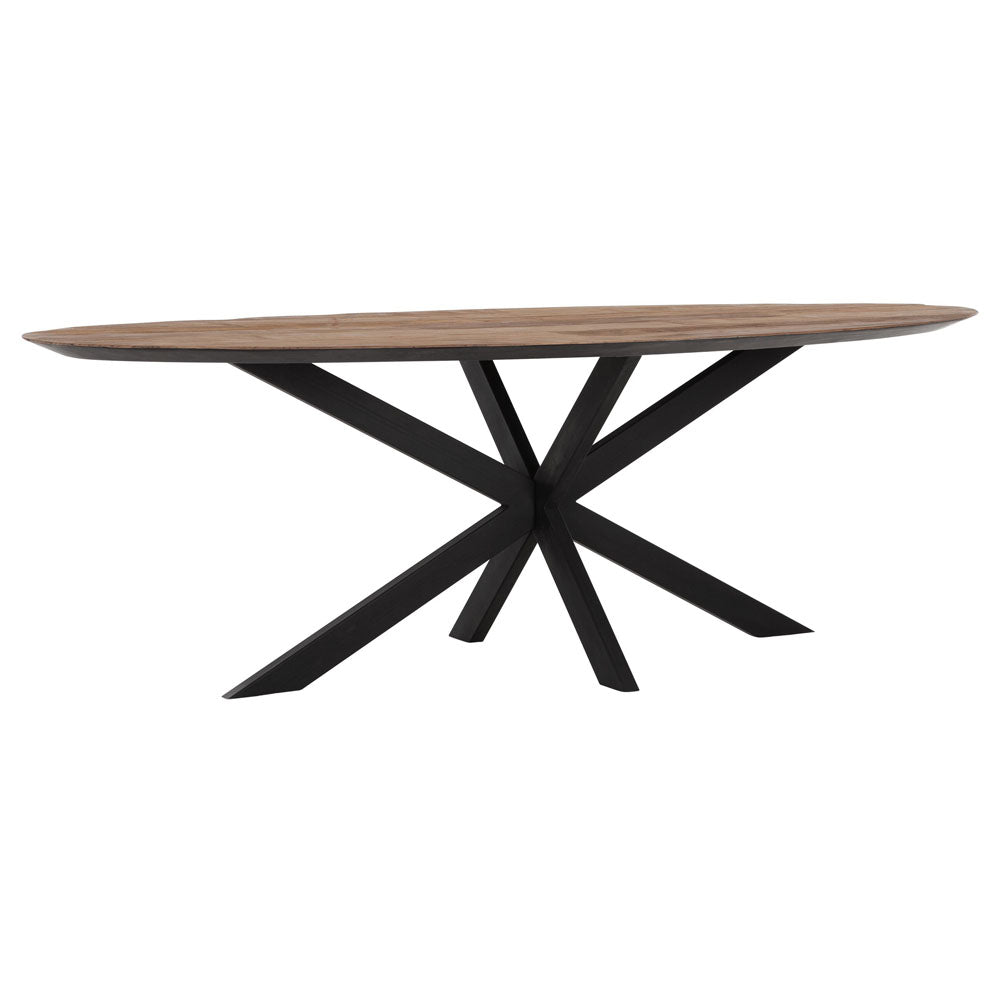 Product photograph of Dtp Home Oval Dining Table In Recycled Teakwood Finish Medium from Olivia's.