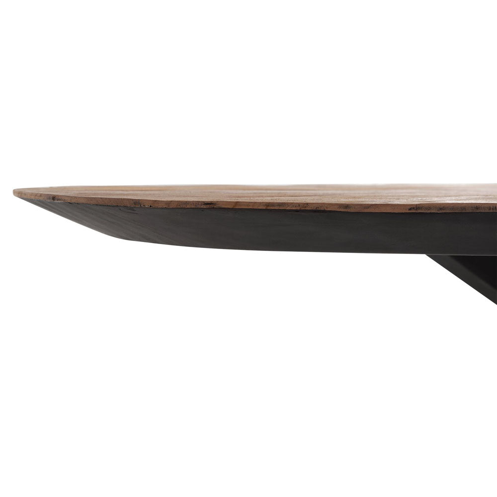 Product photograph of Dtp Home Oval Dining Table In Recycled Teakwood Finish Small from Olivia's.