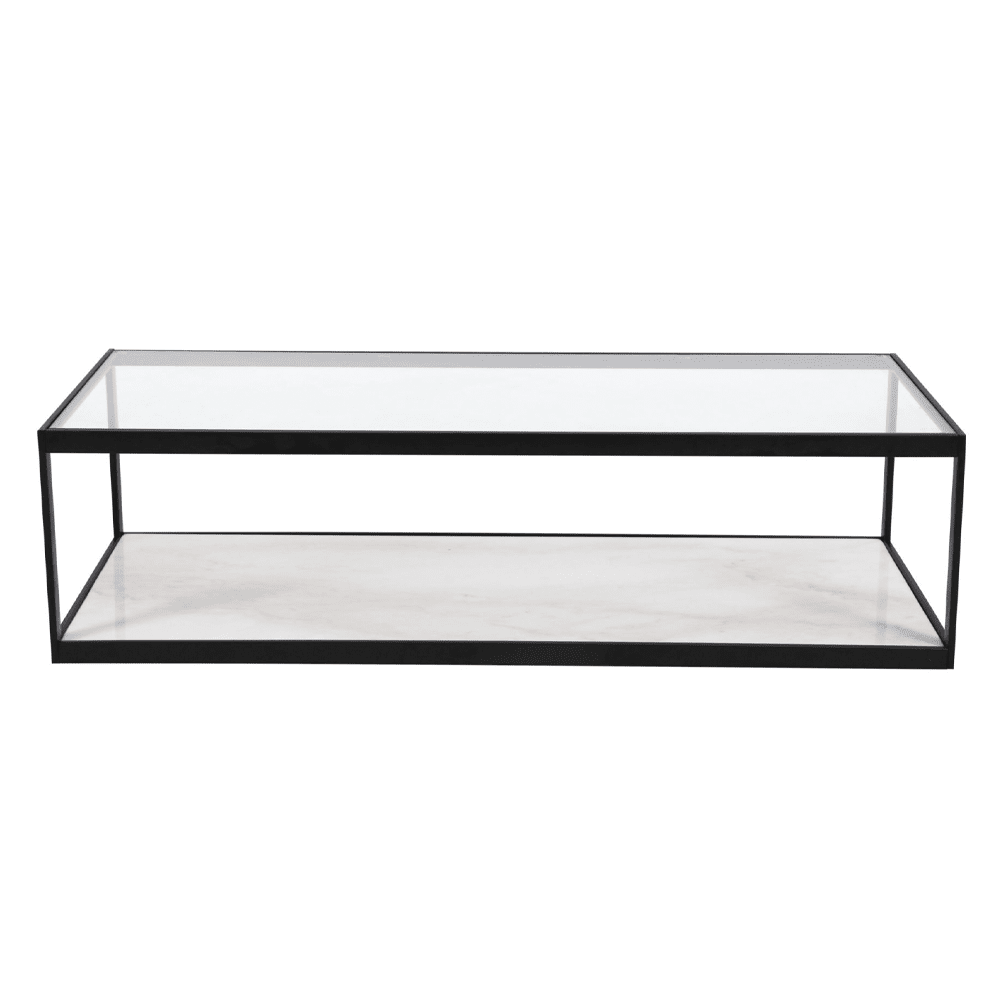 Product photograph of Liang Eimil Tamon Coffee Table Rectangular White Marble from Olivia's.