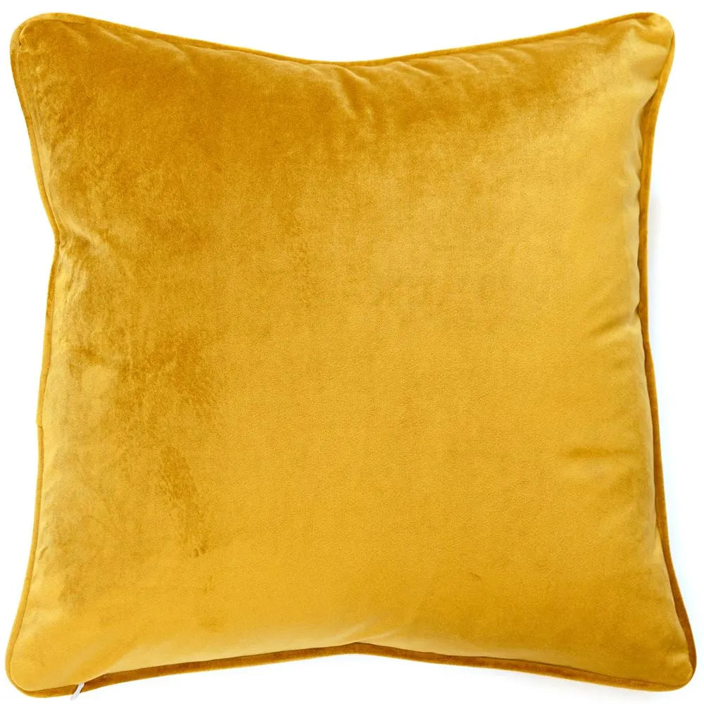 Product photograph of Malini Large Luxe Cushion In Cognac from Olivia's