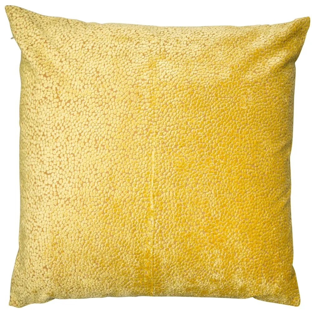 Malini Large Bingham Cushion In Mustard