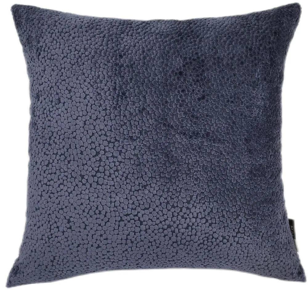 Product photograph of Malini Large Bingham Cushion In Navy from Olivia's