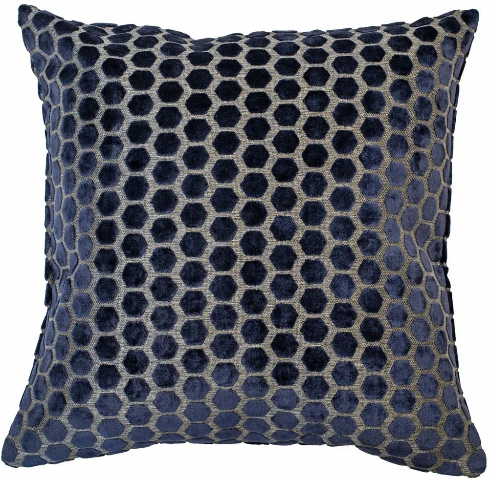 Malini Large Jorvik Cushion In Navy