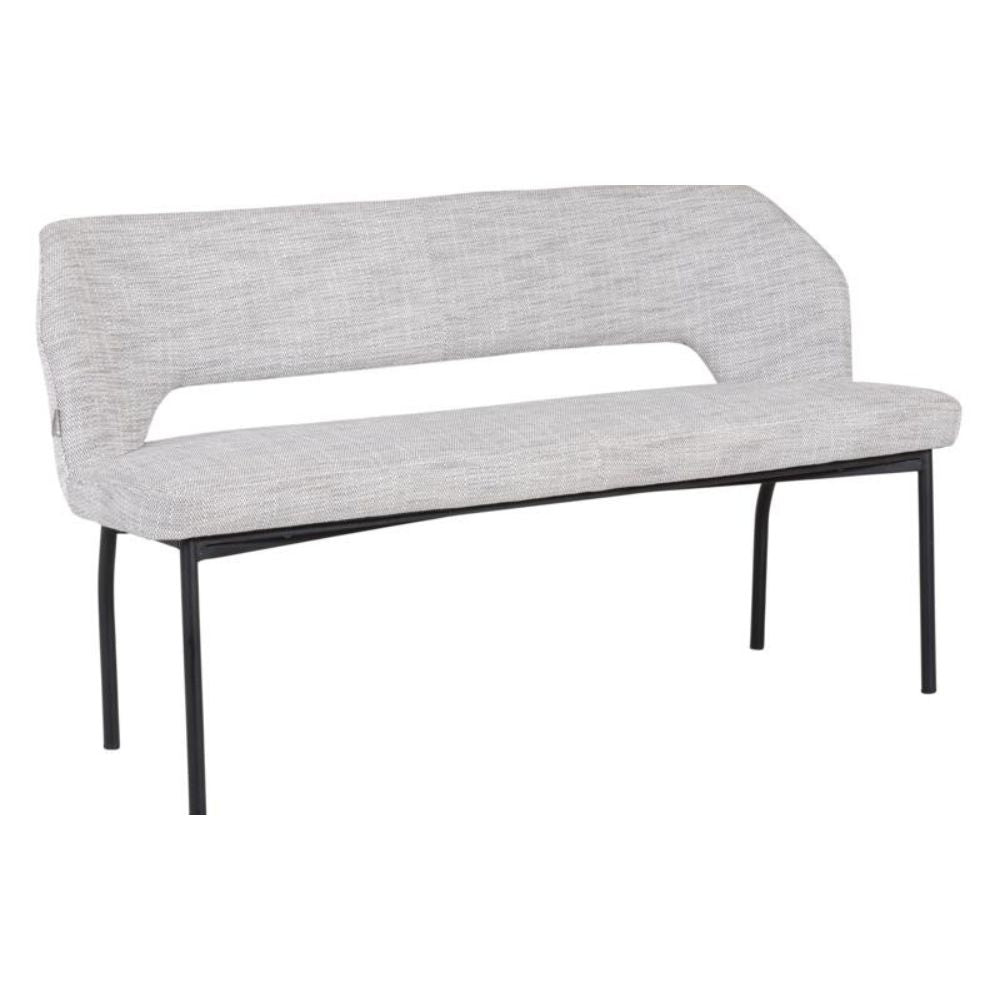 Product photograph of Must Living 150 Bloom Bench In Light Grey Polaris from Olivia's.