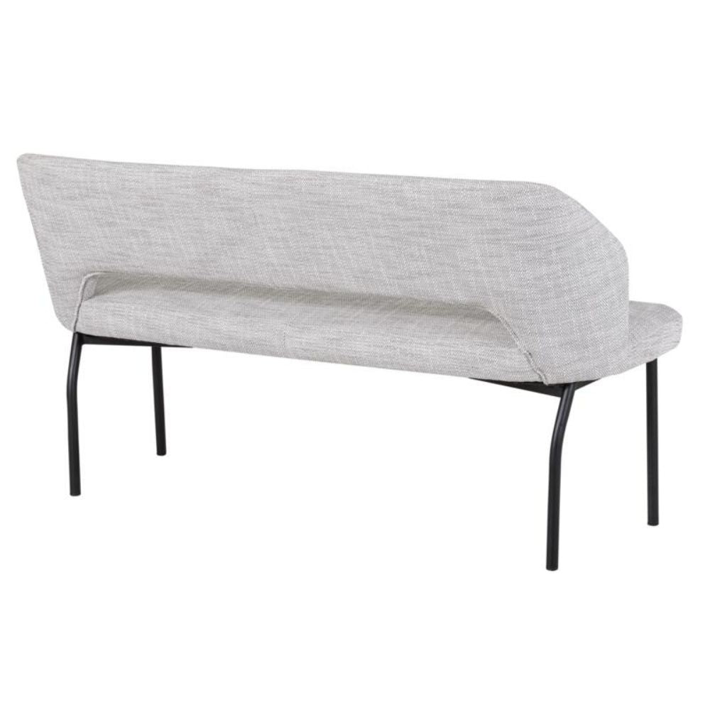 Product photograph of Must Living 150 Bloom Bench In Light Grey Polaris from Olivia's.