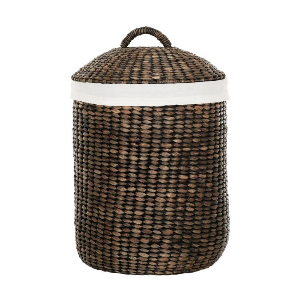 Product photograph of Must Living Tahiti Laundry Basket In Black Wash from Olivia's.