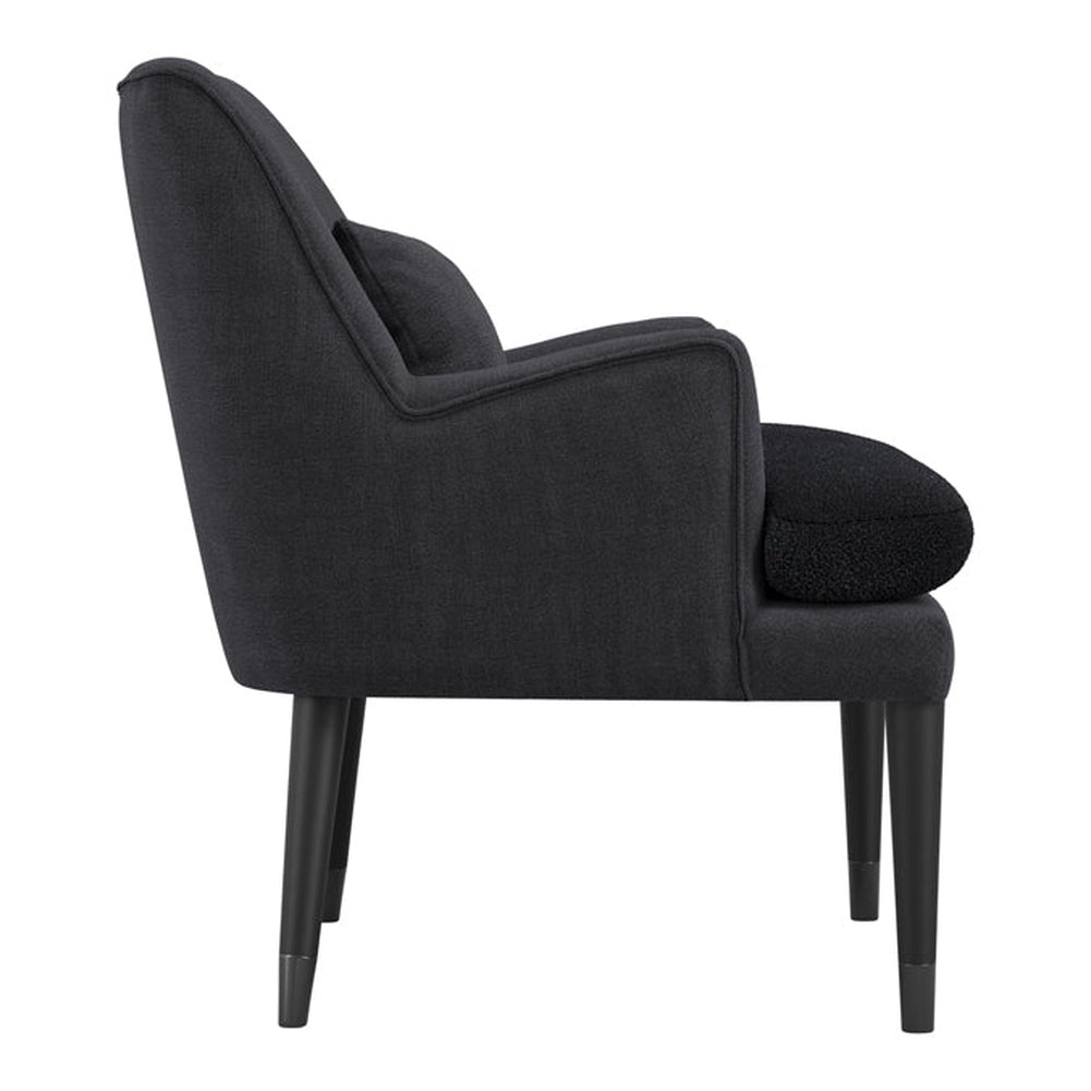 Product photograph of Albieny Accent Chair - Anthracite Grey from Olivia's.