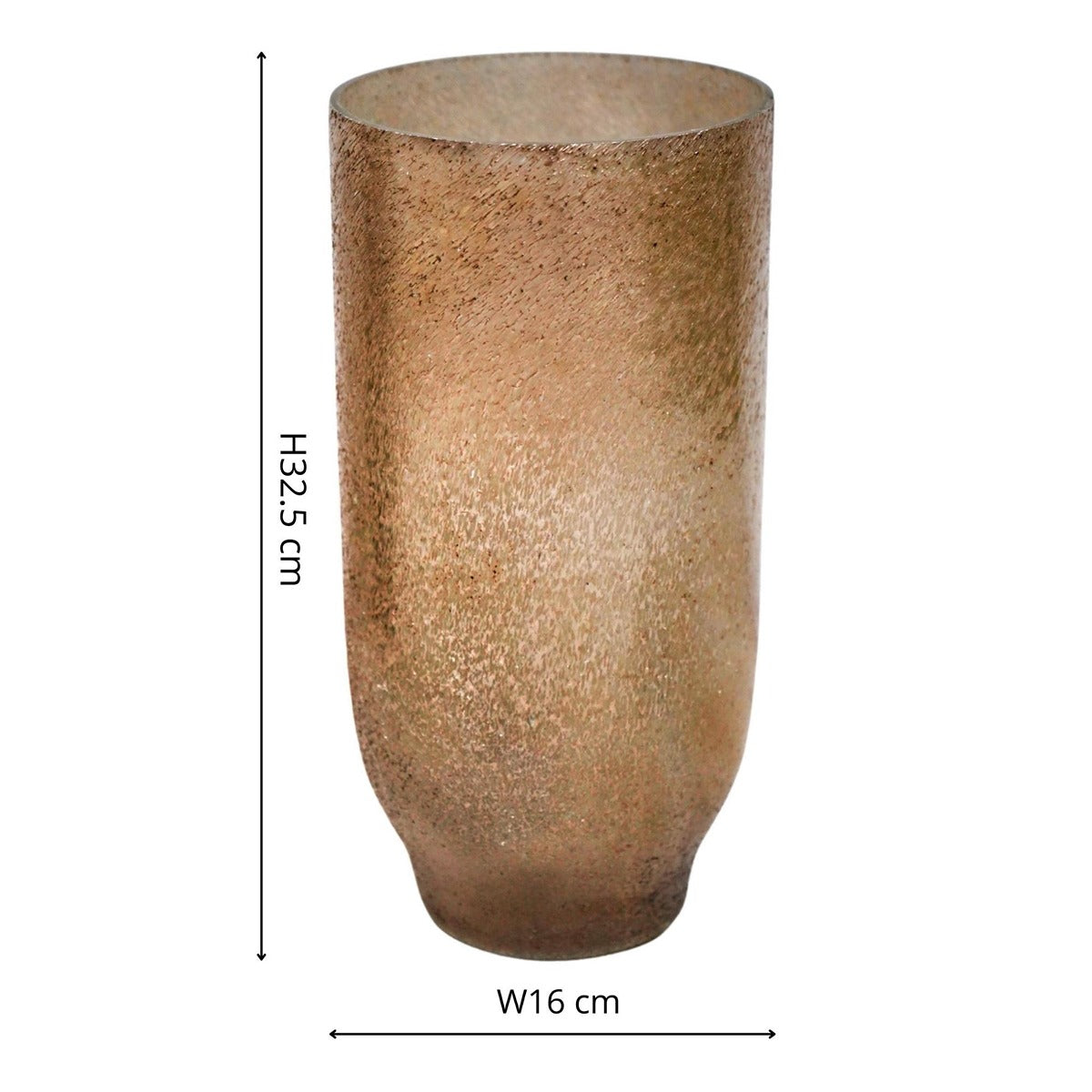 Product photograph of Opulent Metallic Tall Vase - Gold from Olivia's.