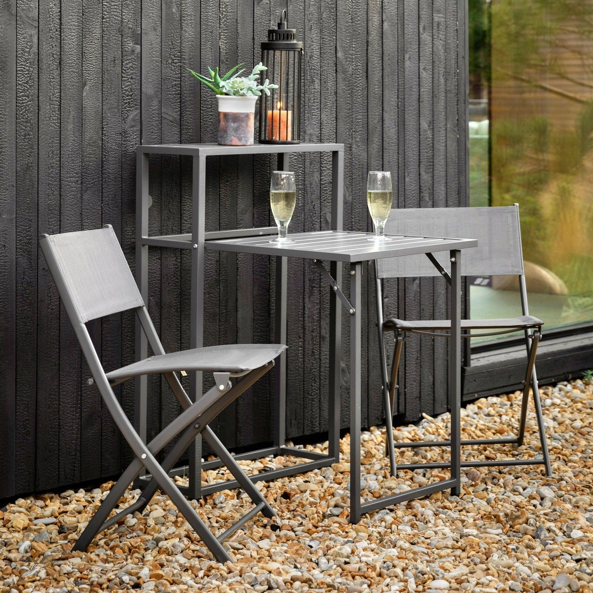 Product photograph of Gallery Interiors Outdoor Amala Balcony Set from Olivia's.