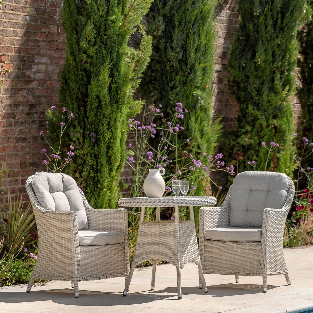 Product photograph of Gallery Interiors Outdoor Horton Bistro Set from Olivia's.