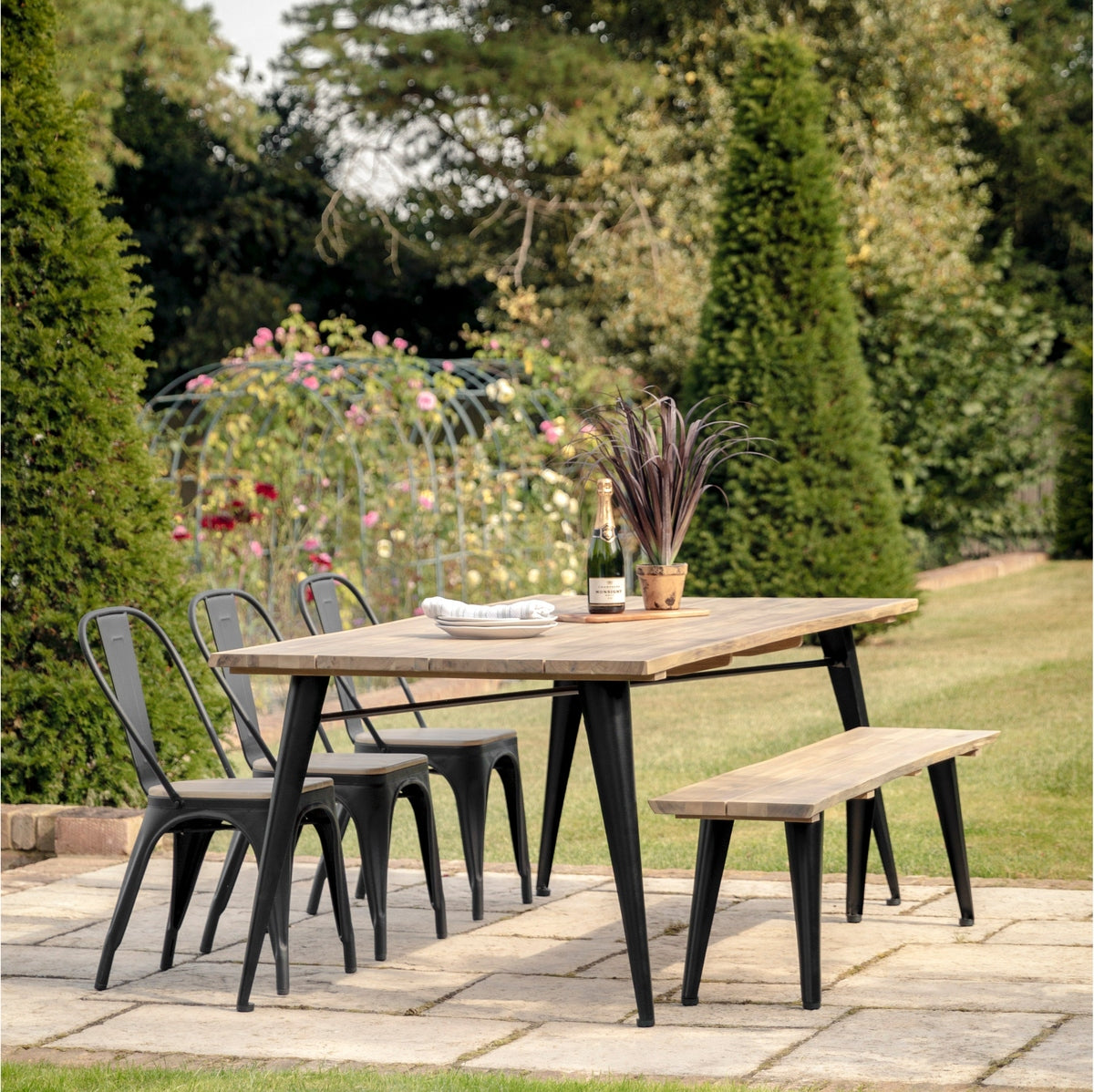 Product photograph of Gallery Interiors Outdoor Puerto Dining Table from Olivia's.