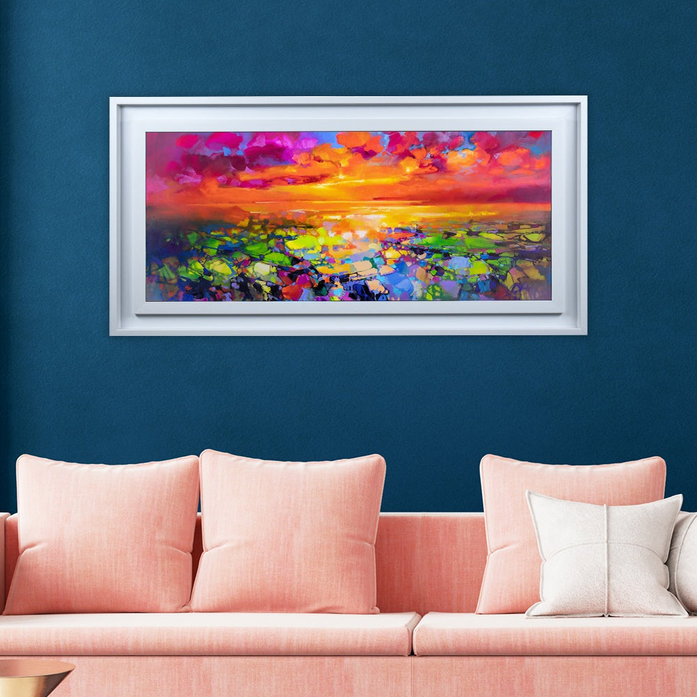 Product photograph of Scott Naismith Colour Frequency Iii Framed Art - 50 X 100 from Olivia's.