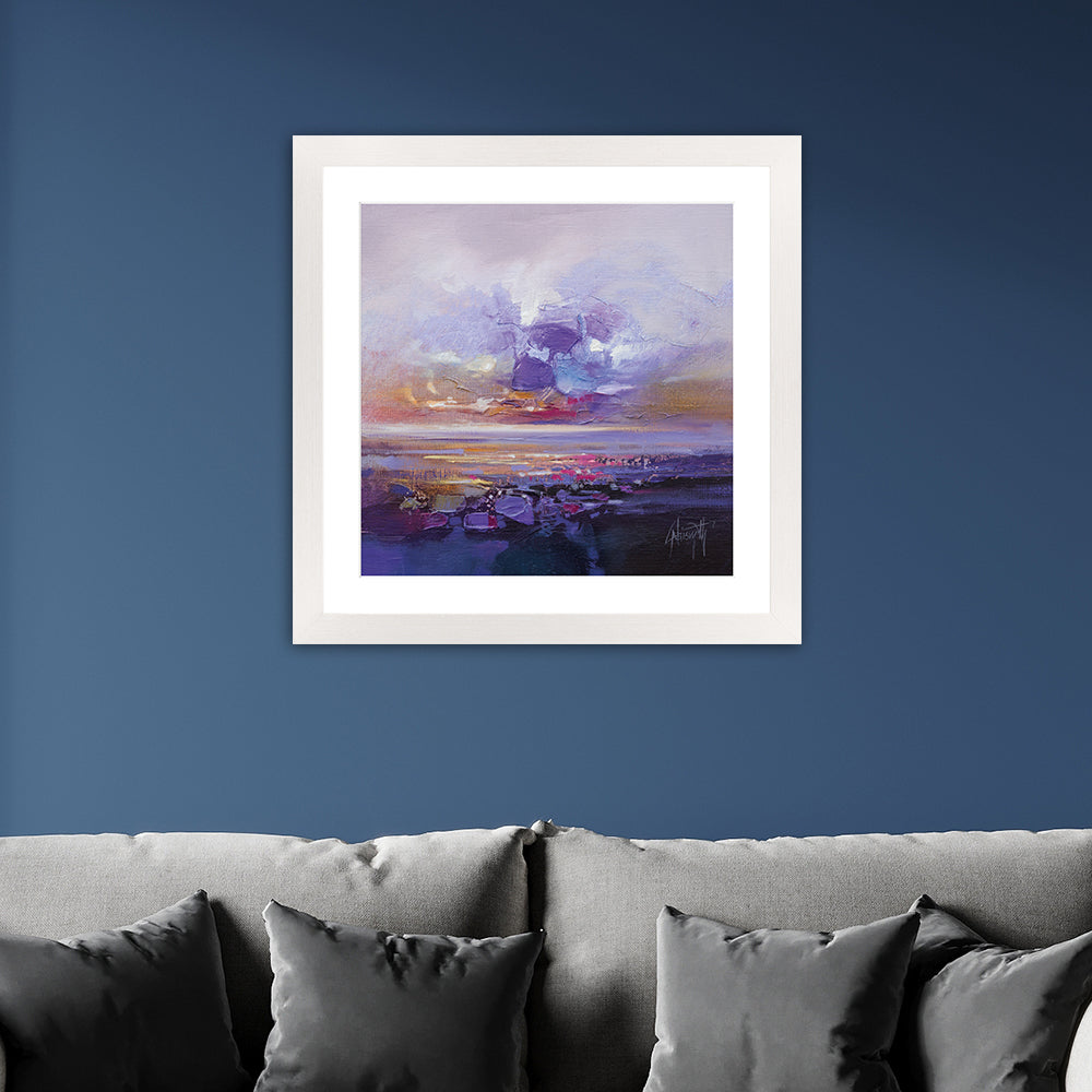 Product photograph of Scott Naismith Colour Collision Study Framed Art - 60 X 60 from Olivia's.