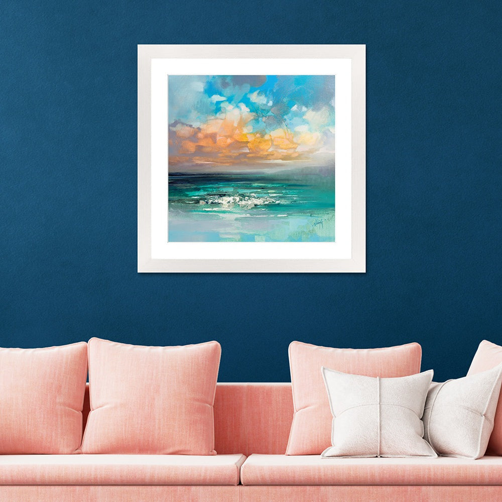 Product photograph of Scott Naismith Hebridean Waters Framed Art - 60 X 60 from Olivia's.