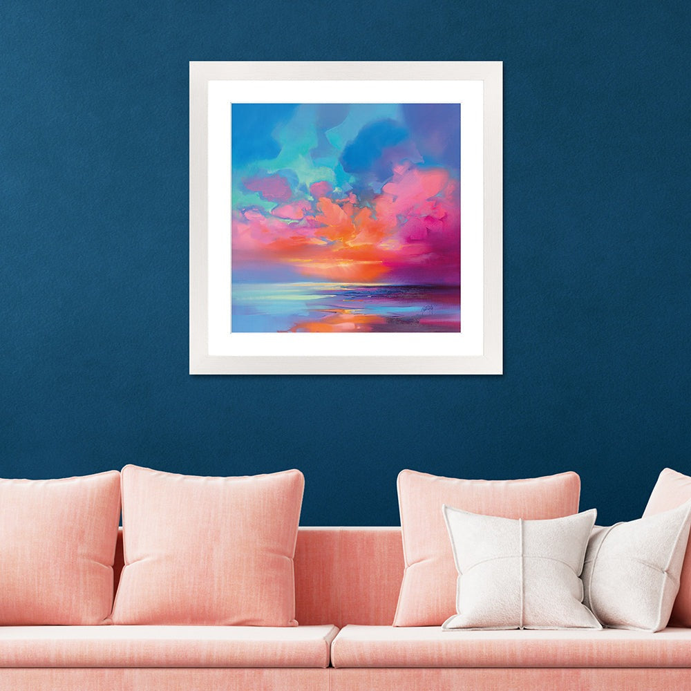 Product photograph of Scott Naismith Creation Of Blue 2 Framed Art - 60 X 60 from Olivia's.