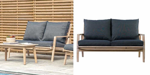 outdoor 2 seater sofa in grey