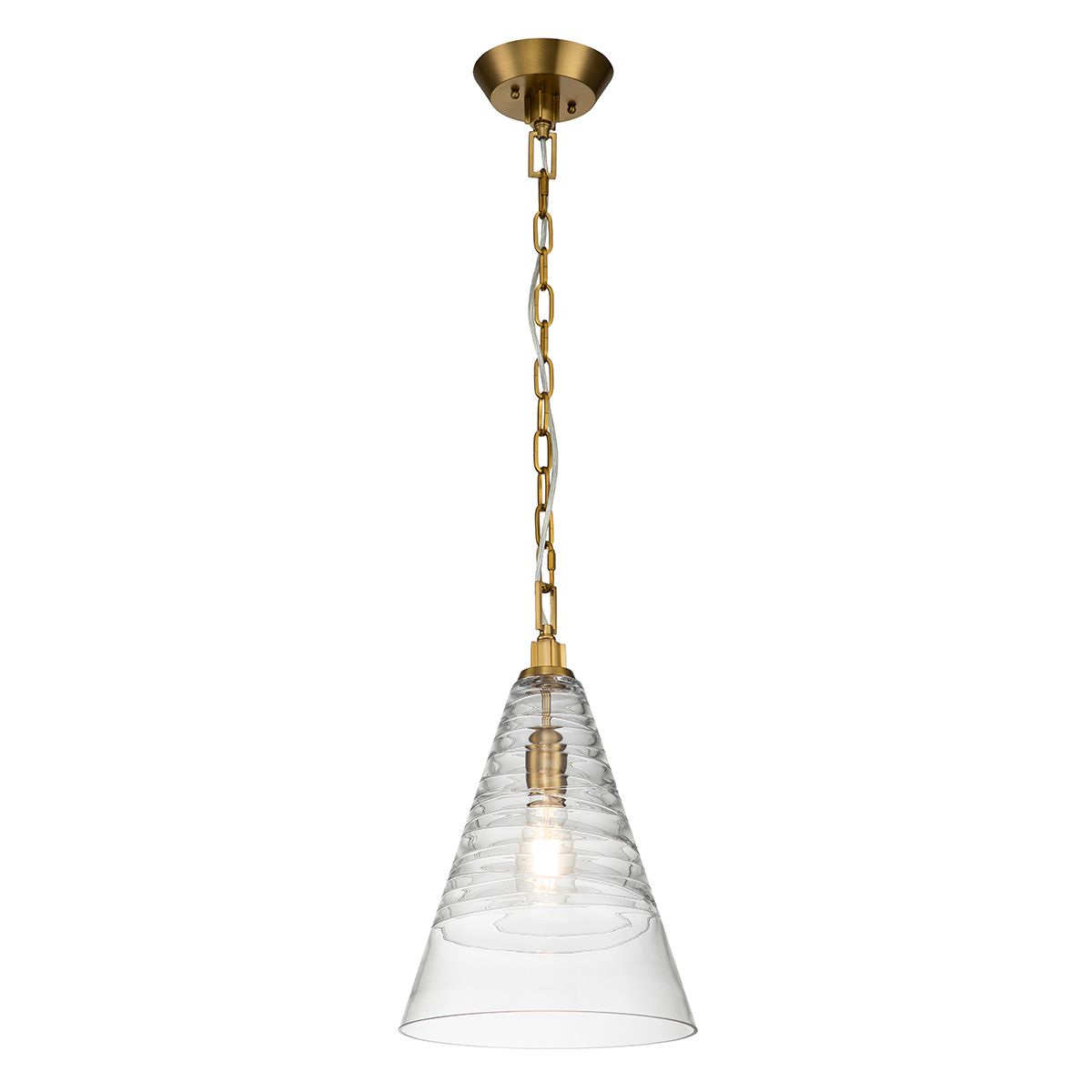 Product photograph of Quintiesse Elmore 1 Light Pendant from Olivia's