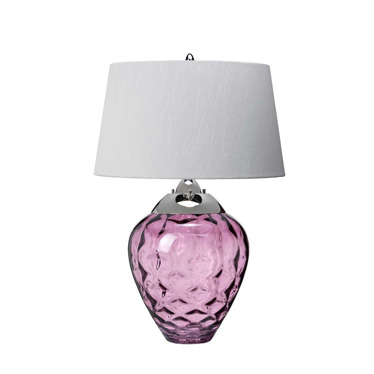 Product photograph of Quintiesse Samara Table Lamp Plum from Olivia's.