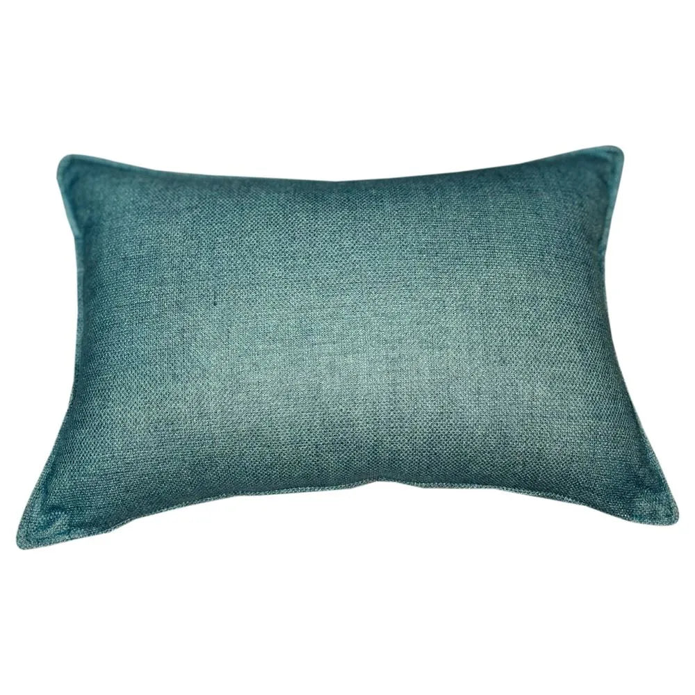 Malini Linea Rectangle Cushion In Seafoam