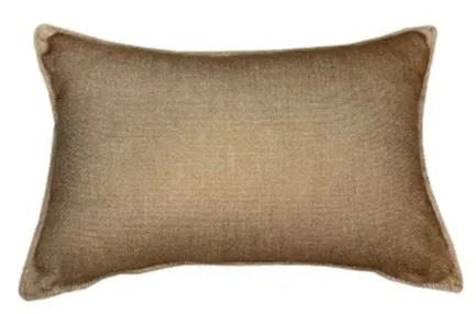 Product photograph of Malini Linea Rectangle Cushion In Taupe from Olivia's