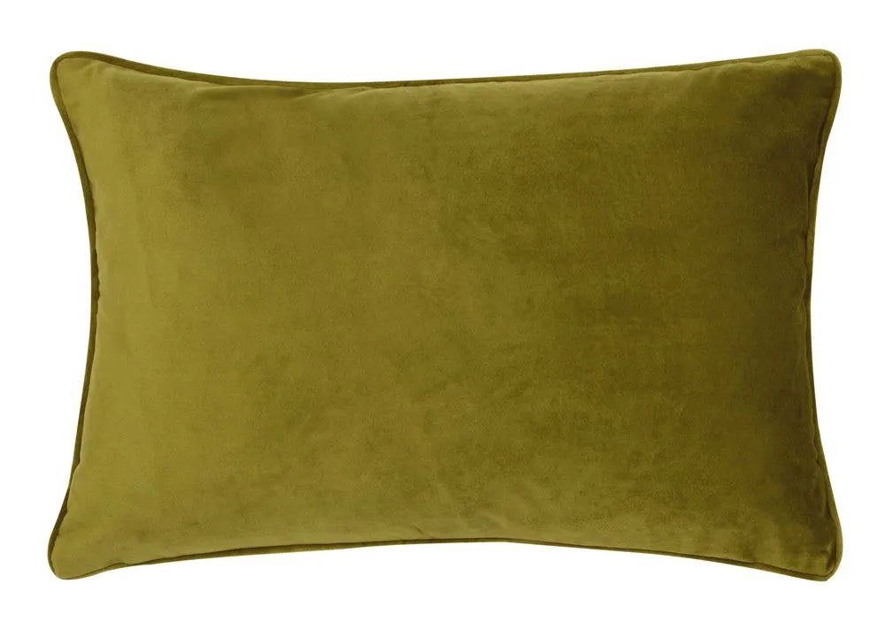 Product photograph of Malini Luxe Rectangle Cushion In Acidgreen from Olivia's