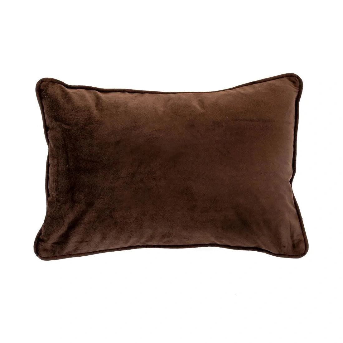 Product photograph of Malini Rectangle Luxe Cushion In Chocolate from Olivia's