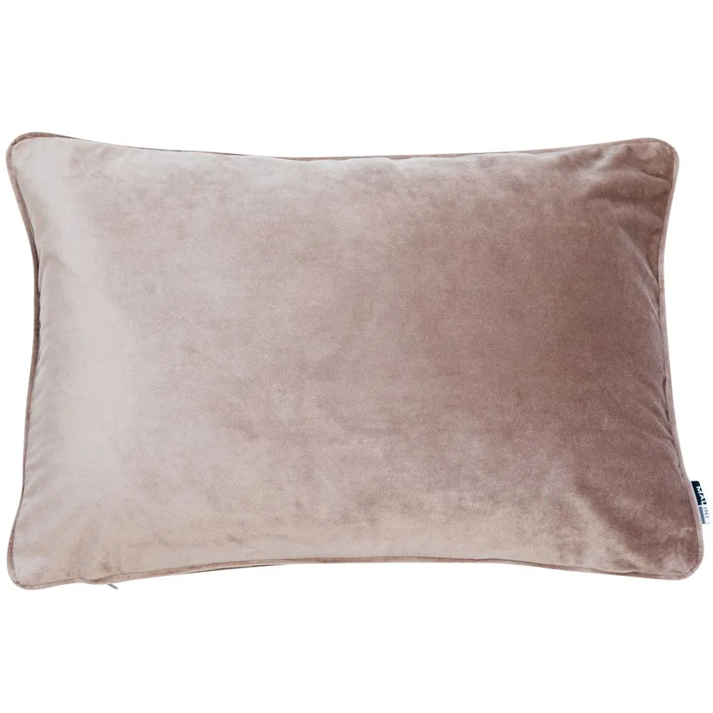 Product photograph of Malini Luxe Rectangle Cushion In Mink from Olivia's