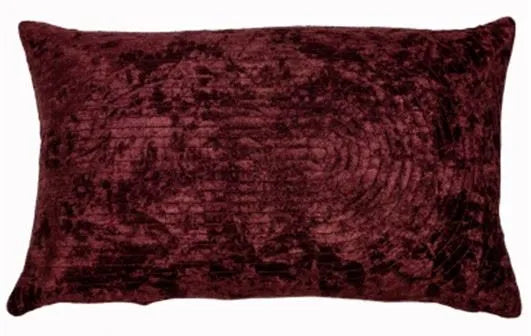 Product photograph of Malini Lepape Cushion In Aubergine from Olivia's