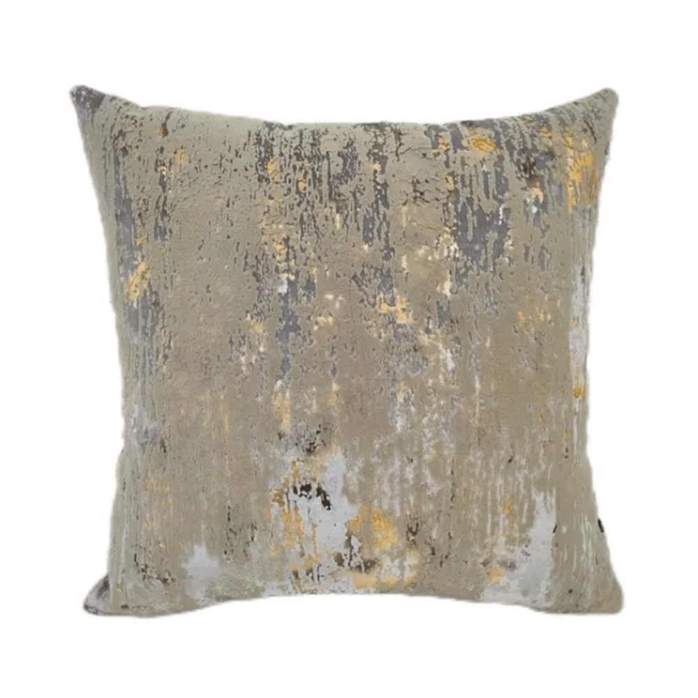 Product photograph of Malini Torcello Cushion In Silver - 43 X 43cm from Olivia's