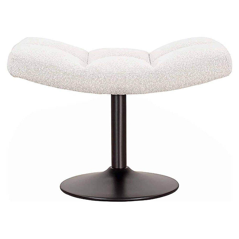 Product photograph of Richmond Interiors Sydney Pouffe In White Boucl from Olivia's.