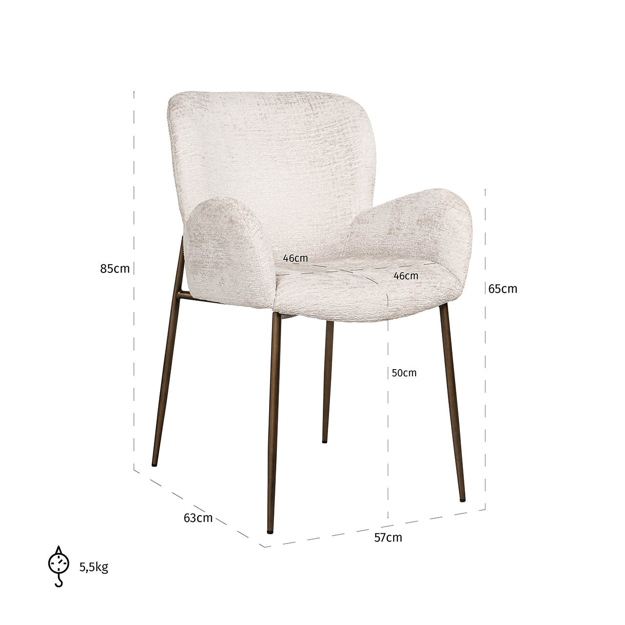 Product photograph of Amber Armchair - Cream from Olivia's.