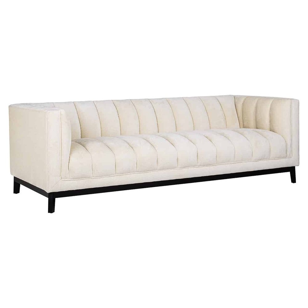 Product photograph of Richmond Interiors Beaudy Sofa In White Chenille from Olivia's