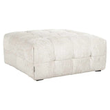 RICHMOND INTERIORS MERROL FUSION POUFFE IN CREAM