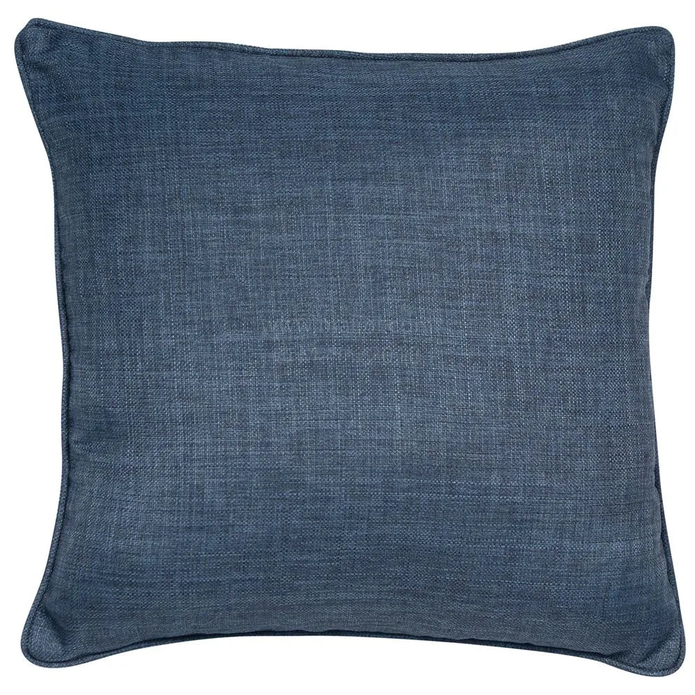 Product photograph of Malini Helsinki Cushion In Navy from Olivia's