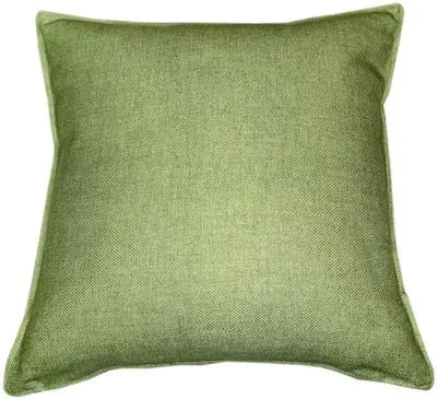 Product photograph of Malini Linea Square Cushion In Green from Olivia's