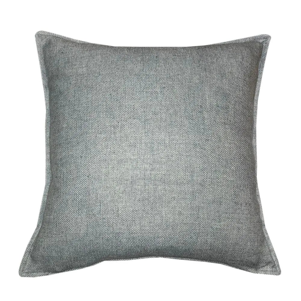 Product photograph of Malini Linea Square Cushion In Silver from Olivia's