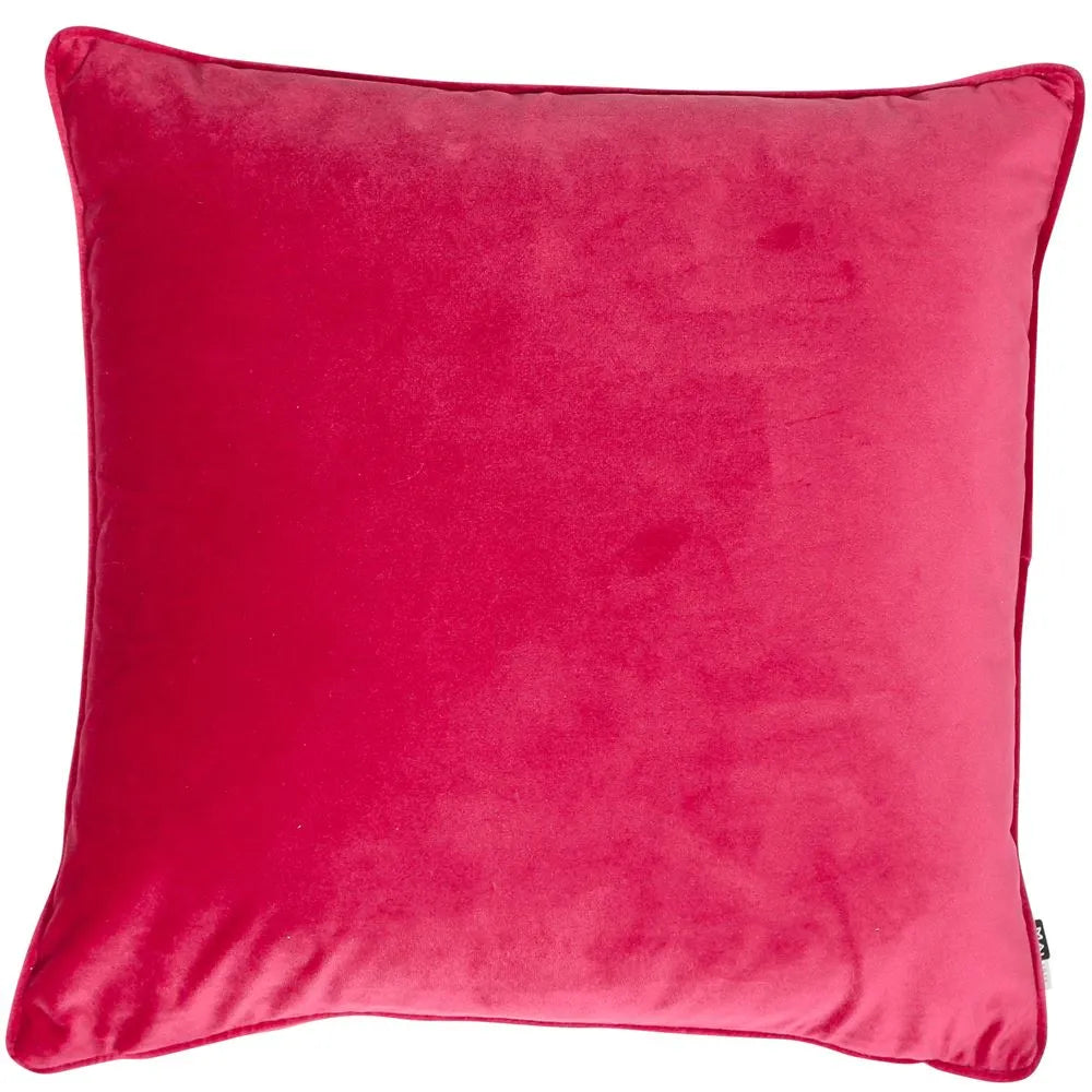 Product photograph of Malini Luxe Cushion In Fuschia from Olivia's