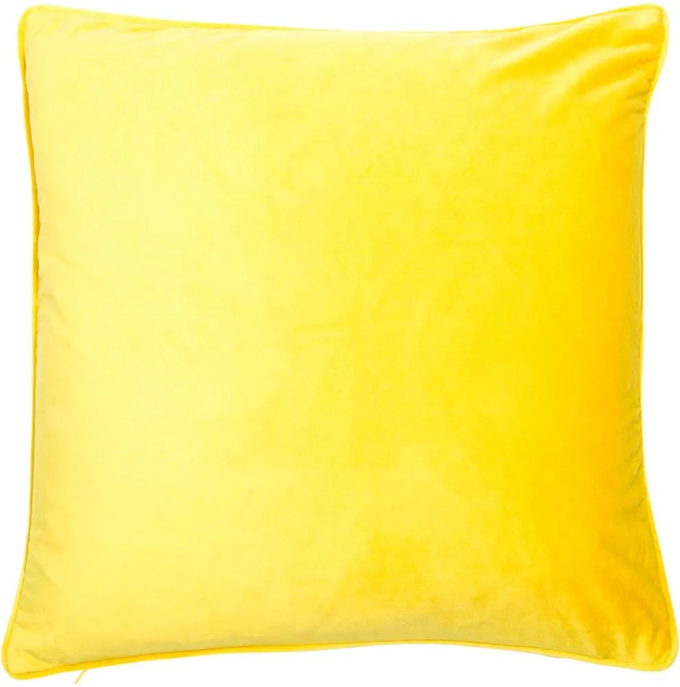 Product photograph of Malini Luxe Cushion In Mustard from Olivia's