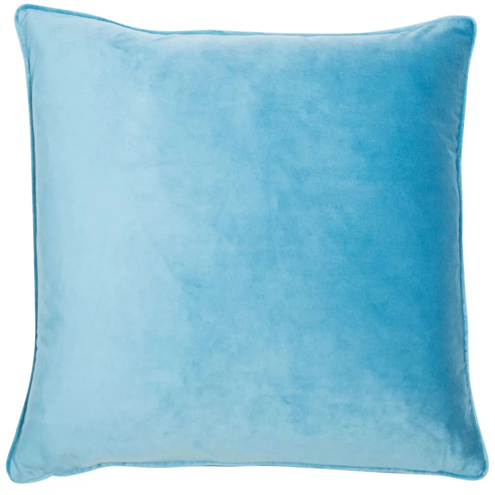 Product photograph of Malini Luxe Cushion In Turquoise from Olivia's