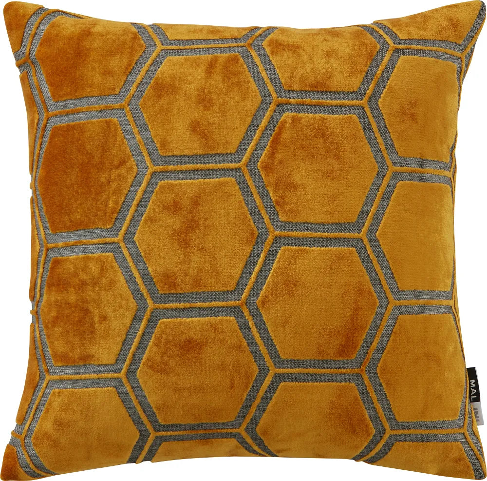 Malini Ivor Cushion In Gold