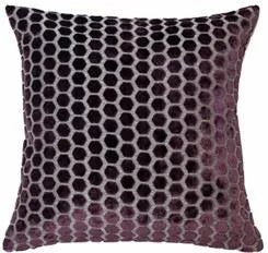 Product photograph of Malini Jorvik Cushion In Aubergine from Olivia's