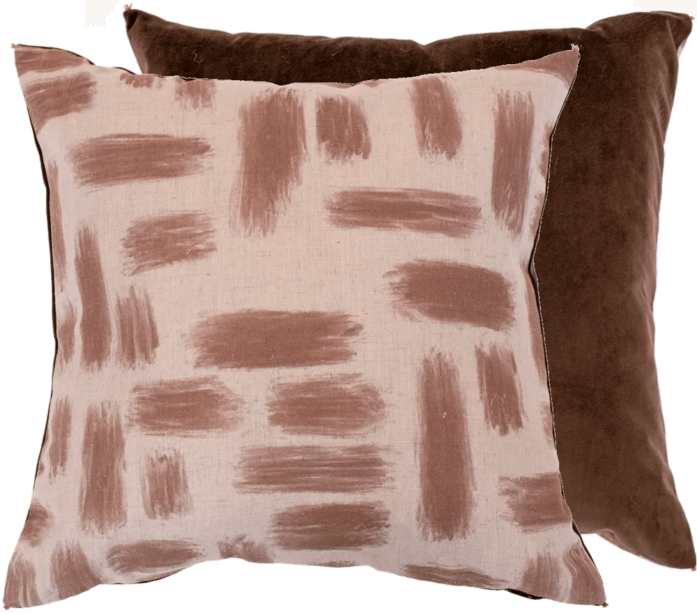 Product photograph of Malini Kentish Cushion In Taupe from Olivia's