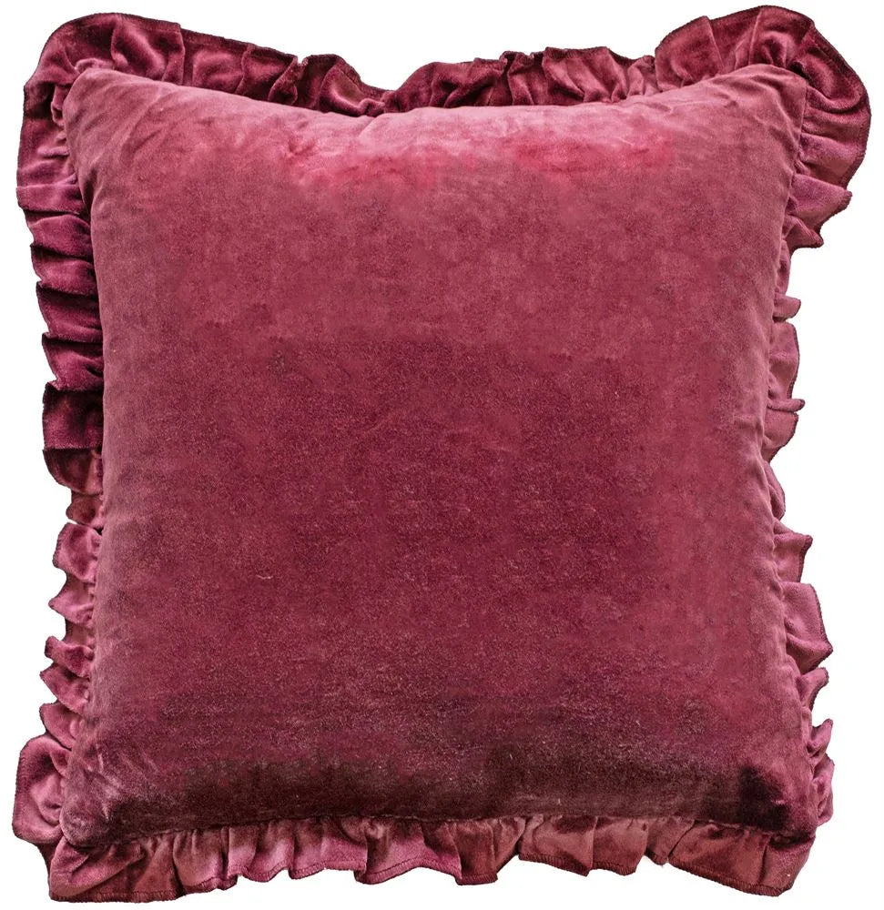 Product photograph of Malini Layla Cushion In Aubergine from Olivia's