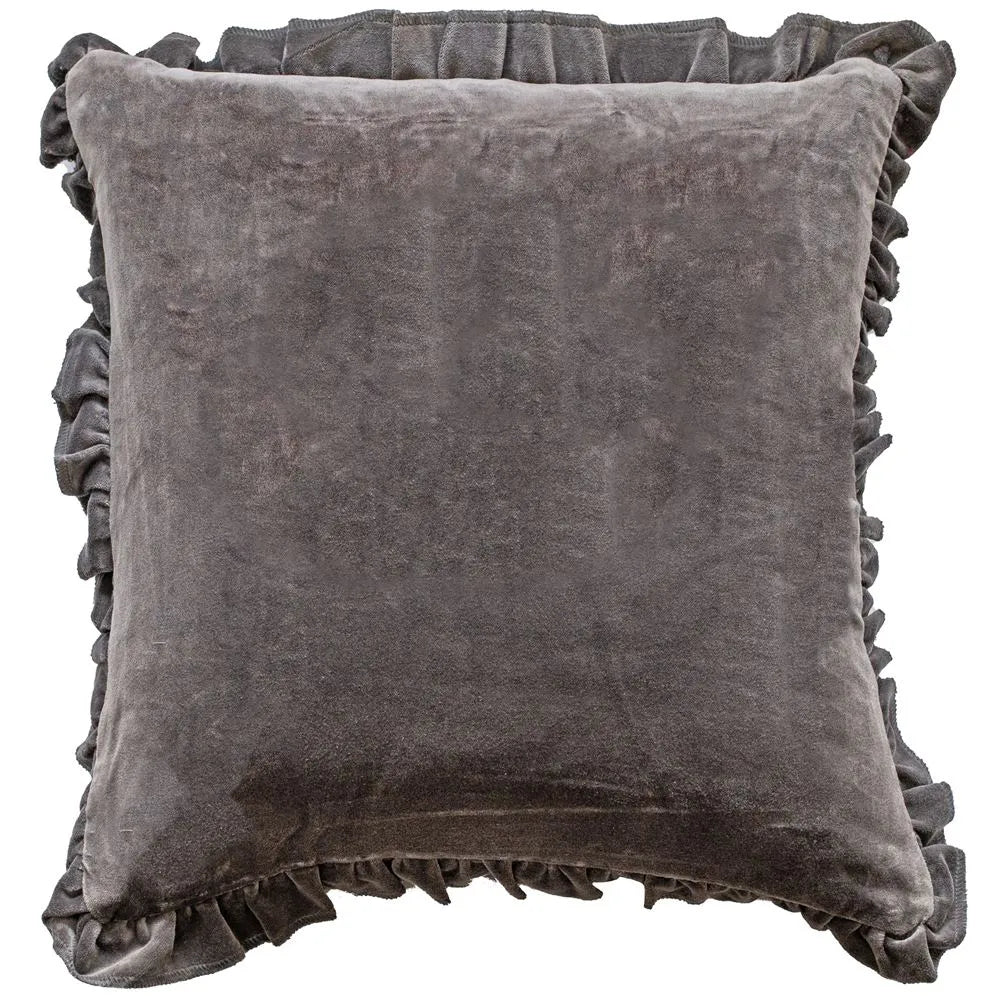 Product photograph of Malini Layla Cushion In Grey from Olivia's