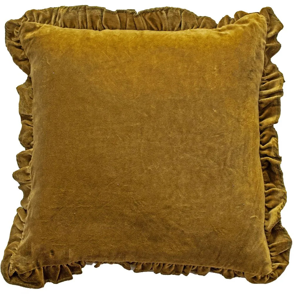 Product photograph of Malini Layla Cushion In Olive from Olivia's