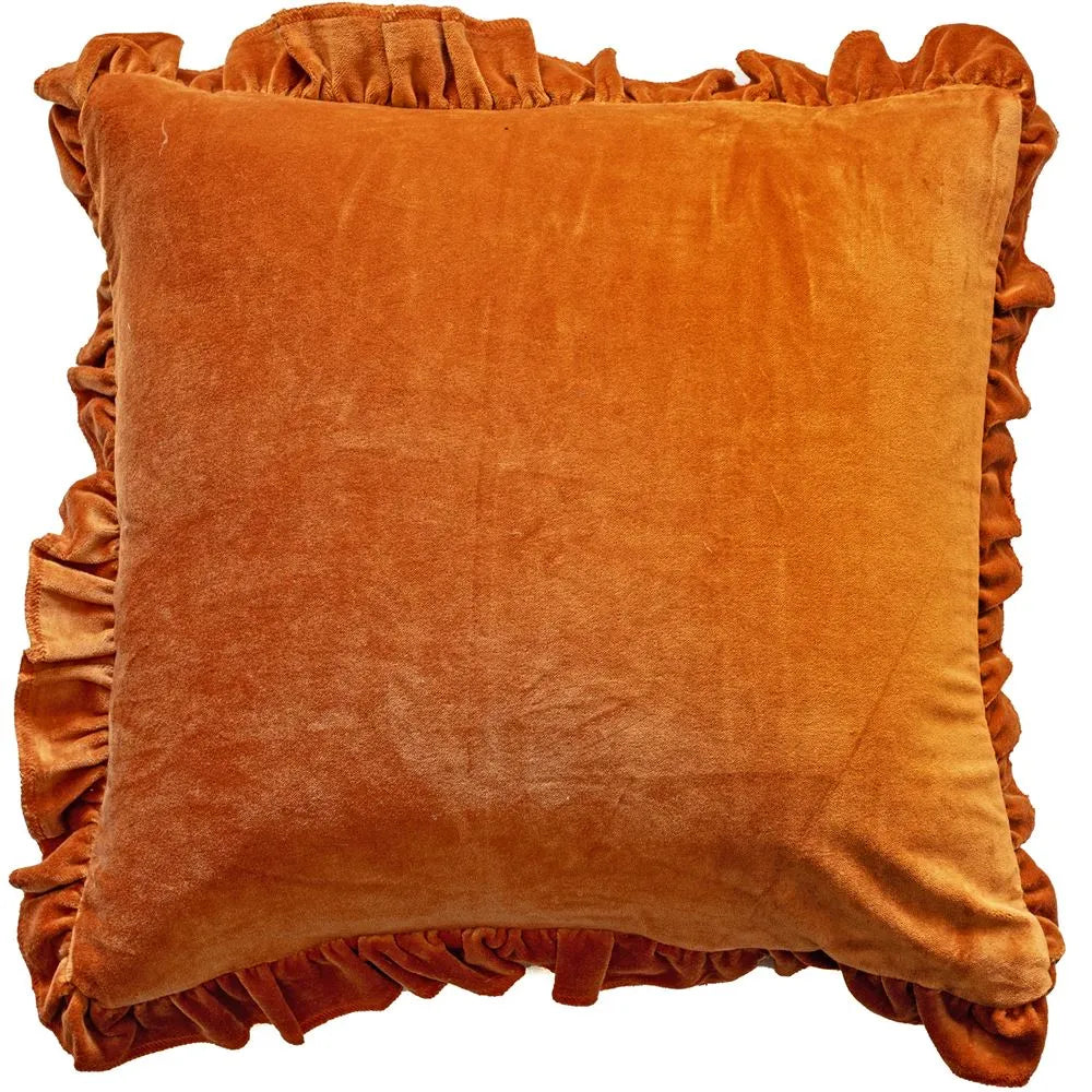 Product photograph of Malini Layla Cushion In Rust from Olivia's