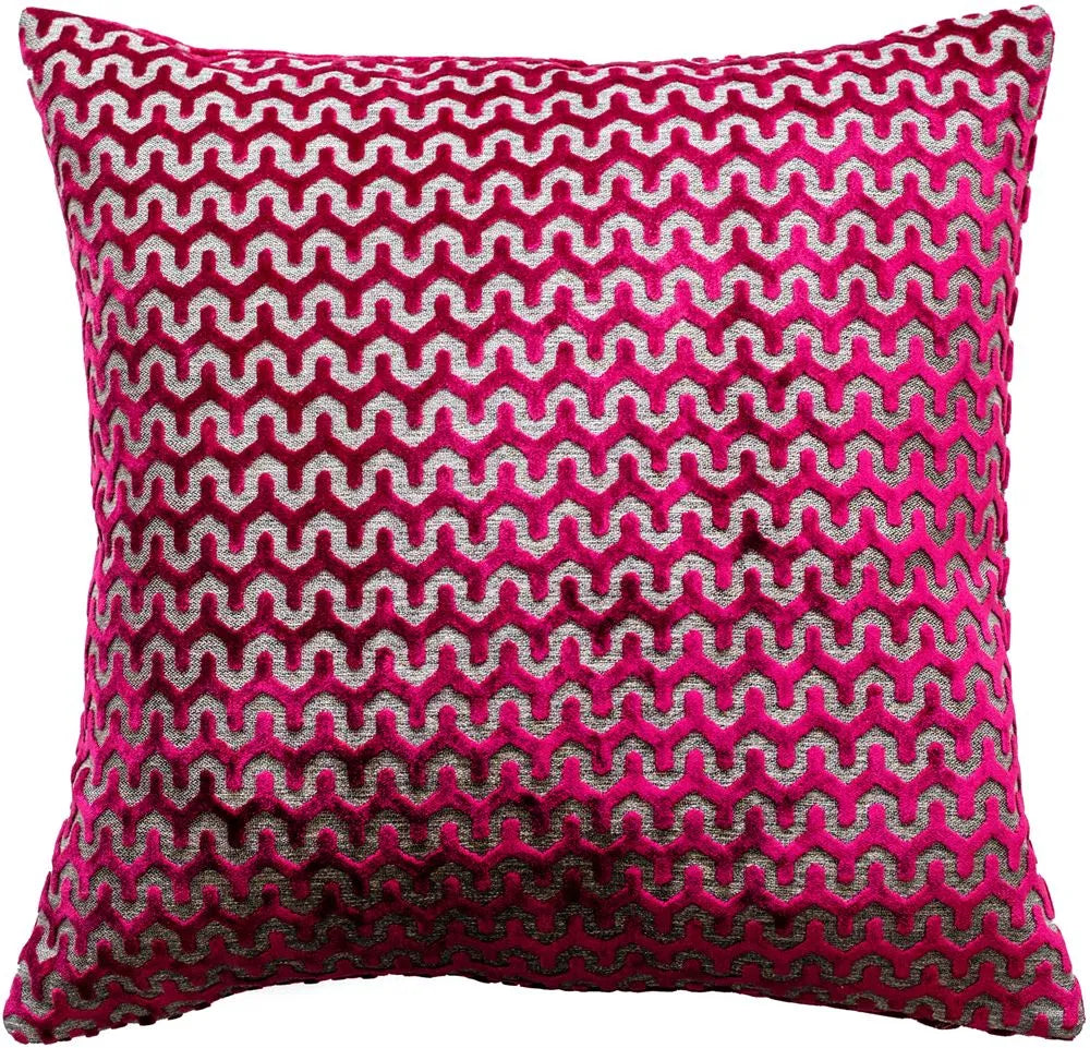 Product photograph of Malini Oslo Cushion In Fuschia from Olivia's