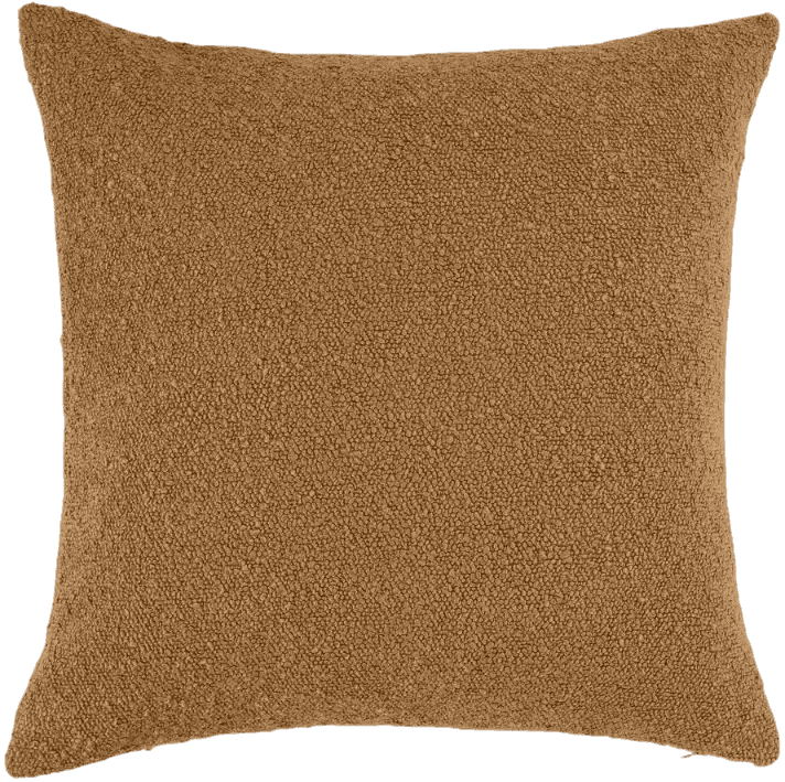Product photograph of Malini Rubble Boucle Cushion In Tobacco Brown from Olivia's.