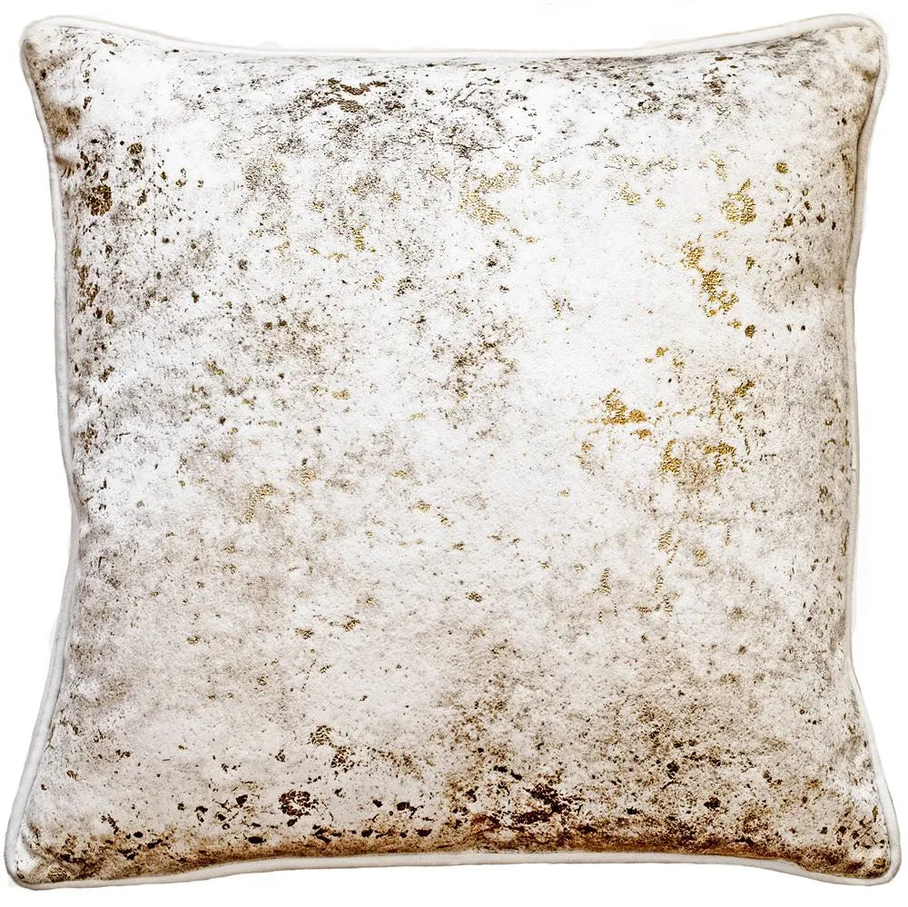 Product photograph of Malini Shimmer Cushion In Ivory from Olivia's